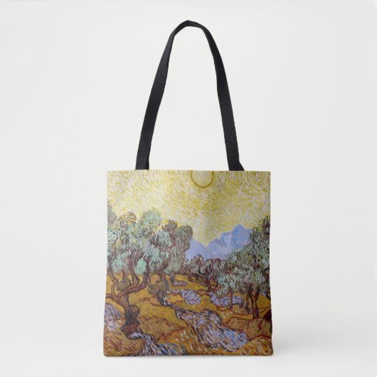 Vincent van Gogh - Olive Trees, Yellow Sky en Sun Tote Bag (Voorkant)