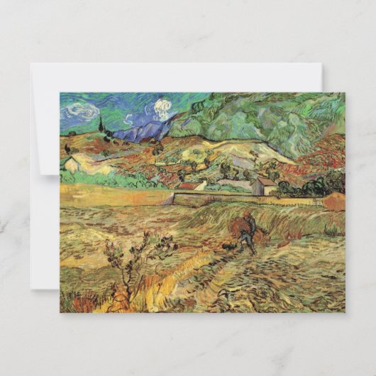 Vincent van Gogh - Omheind korenveld met boer (Voorkant)