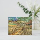 Vincent van Gogh - Omheind korenveld met boer (Staand voorkant)