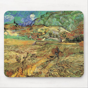 Vincent van Gogh - Omheind korenveld met boer Muismat