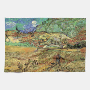 Vincent van Gogh - Omheind korenveld met boer Theedoek