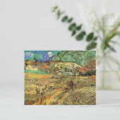 Vincent van Gogh - Omheind tarweveld als boer Briefkaart (Staand voorkant)