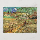 Vincent van Gogh - Omheind tarweveld als boer Briefkaart (Voorkant)