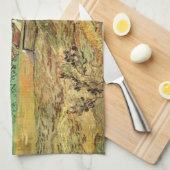 Vincent van Gogh - Omheind tarweveld als boer Theedoek (Quarter Fold)