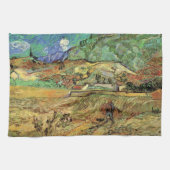 Vincent van Gogh - Omheind tarweveld als boer Theedoek (Horizontaal)