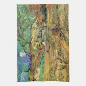 Vincent van Gogh - Omheind tarweveld als boer Theedoek (Verticaal)