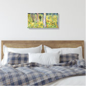 Vincent van Gogh - ondergroei met twee cijfers Canvas Afdruk (Insitu (Slaapkamer))