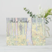 Vincent van Gogh - ondergroei met twee cijfers Kaart (Staand voorkant)