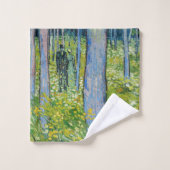 Vincent van Gogh - Ondergroei met twee figuren Bad Handdoek (Wasdoekje)