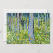 Vincent van Gogh - Ondergroei met twee figuren Bedankkaart (Voorkant)