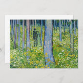 Vincent van Gogh - Ondergroei met twee figuren Bedankkaart (Voorkant / Achterkant)