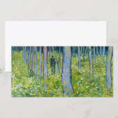 Vincent van Gogh - Ondergroei met twee figuren Bedankkaart (Voorkant / Achterkant)