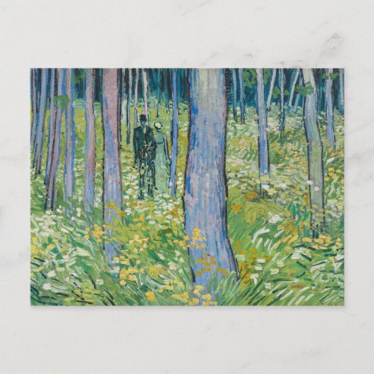 Vincent van Gogh - Ondergroei met twee figuren Briefkaart (Voorkant)