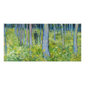 Vincent van Gogh - Ondergroei met twee figuren Foto Afdruk (Voorkant)