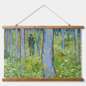 Vincent van Gogh - Ondergroei met twee figuren Hangend Wandkleed (Voorkant)