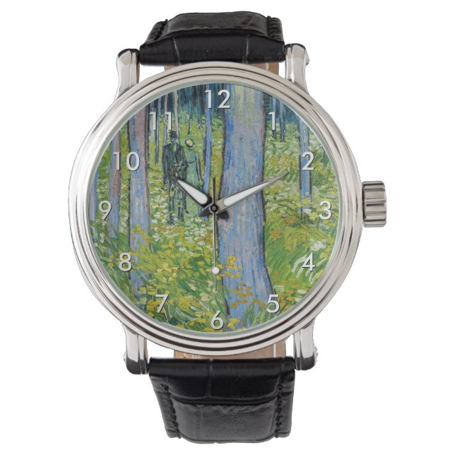 Vincent van Gogh - Ondergroei met twee figuren Horloge (Voorkant)