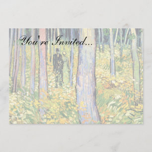 Vincent Van Gogh - Ondergroei met twee figuren Kaart