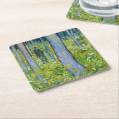 Vincent van Gogh - Ondergroei met twee figuren Kartonnen Onderzetters (Schuin)