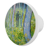 Vincent van Gogh - Ondergroei met twee figuren Keramische Knop (Rechts)