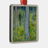 Vincent van Gogh - Ondergroei met twee figuren Metalen Ornament (Rechts)