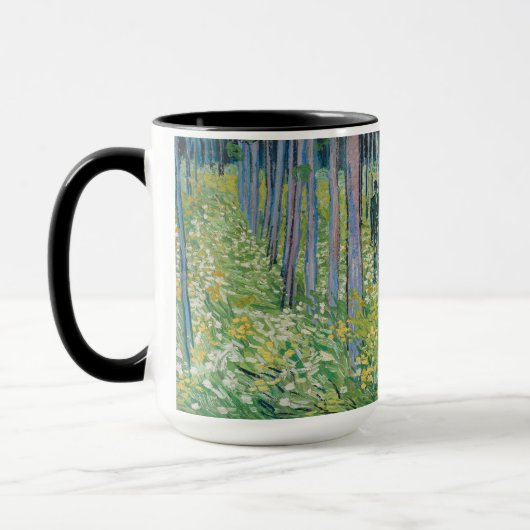 Vincent van Gogh - Ondergroei met twee figuren Mok (Links)