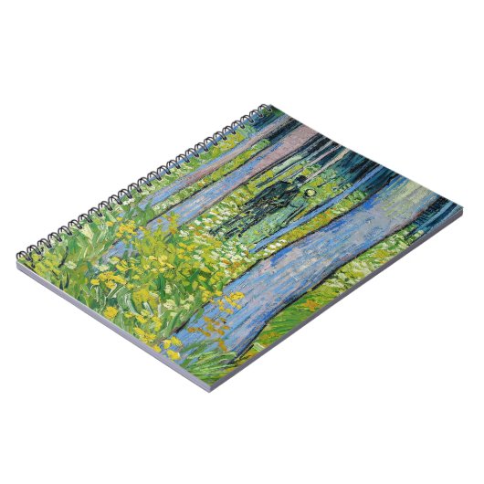 Vincent van Gogh - Ondergroei met twee figuren Notitieboek (Linkerzijde)