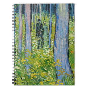 Vincent van Gogh - Ondergroei met twee figuren Notitieboek