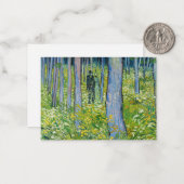 Vincent van Gogh - Ondergroei met twee figuren Notitiekaartje (Voorkant / Achterkant in situ)