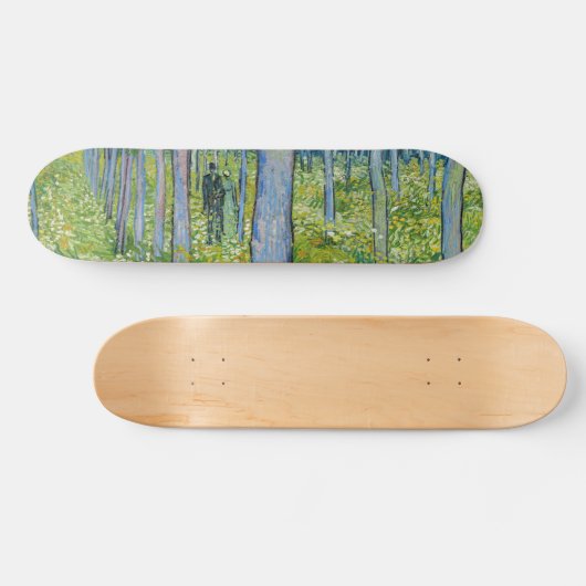 Vincent van Gogh - Ondergroei met twee figuren Persoonlijk Skateboard (Horizontaal)