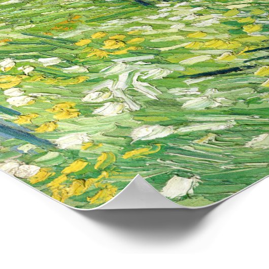 Vincent van Gogh - Ondergroei met twee figuren Poster (Hoek)