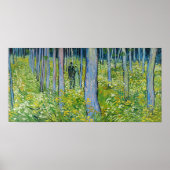 Vincent van Gogh - Ondergroei met twee figuren Poster (Voorkant)