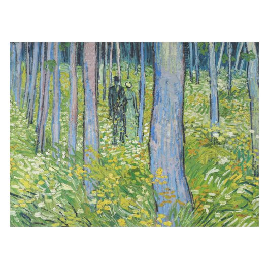 Vincent van Gogh - Ondergroei met twee figuren Tafelkleed (Voorkant (Horizontaal))