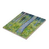 Vincent van Gogh - Ondergroei met twee figuren Tegeltje (Zijkant)