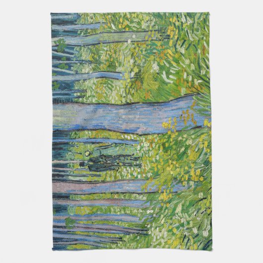 Vincent van Gogh - Ondergroei met twee figuren Theedoek (Verticaal)