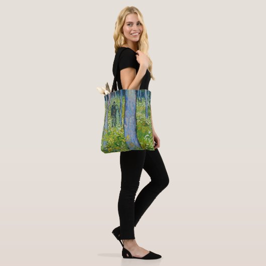 Vincent van Gogh - Ondergroei met twee figuren Tote Bag (Op model)