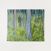 Vincent van Gogh - Ondergroei met twee figuren Wandkleed (Voorkant (horizontaal))