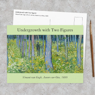 Vincent van Gogh - Ondergroei met Twee Personen Briefkaart