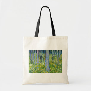 Vincent van Gogh - Ondergroei met Twee Personen Tote Bag