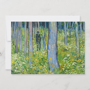 Vincent van Gogh - Ondergroeiing met twee figuren Kaart