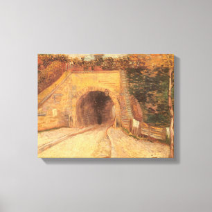 Vincent van Gogh - Onderweg, het viaduct Canvas Afdruk