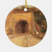 Vincent van Gogh - Onderweg, het viaduct Keramisch Ornament (Voorkant)