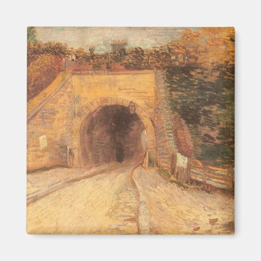 Vincent van Gogh - Onderweg, het viaduct Magneet (Voorkant)