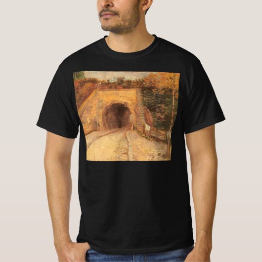 Vincent van Gogh - Onderweg, het viaduct T-shirt (Voorkant)