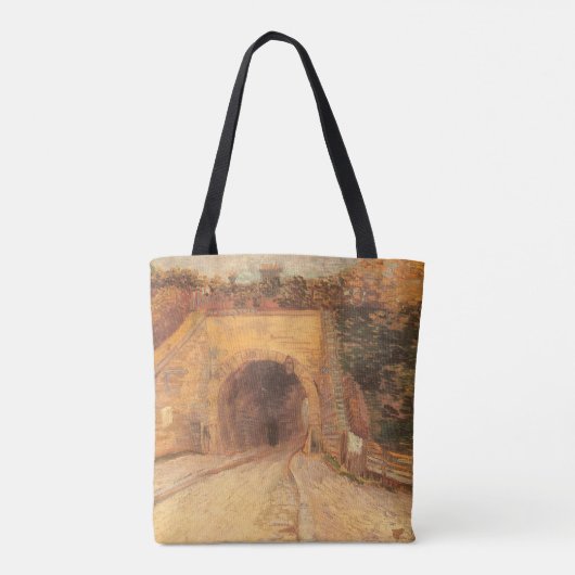 Vincent van Gogh - Onderweg, het viaduct Tote Bag (Achterkant)