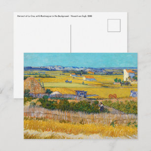 Vincent van Gogh - Oogst bij La Crau Briefkaart
