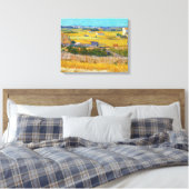 Vincent van Gogh - Oogst bij La Crau Canvas Afdruk (Insitu (Slaapkamer))
