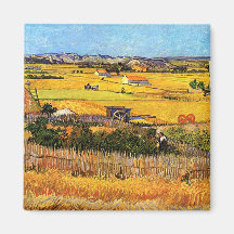 Vincent Van Gogh - Oogst bij La Crau Kunstwerk