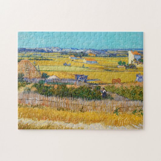 Vincent van Gogh - Oogst bij La Crau Legpuzzel (Horizontaal)