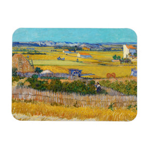 Vincent van Gogh - Oogst bij La Crau Magneet
