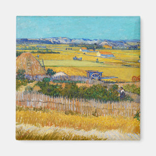 Vincent van Gogh - Oogst bij La Crau Magneet